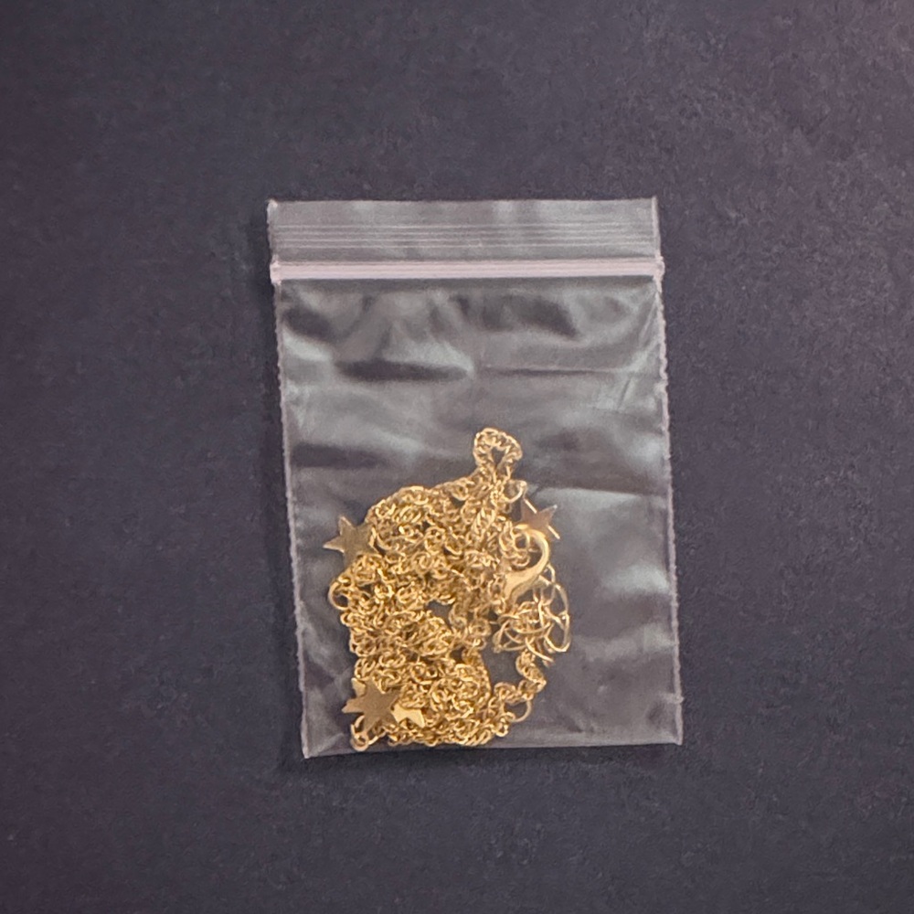 Gold-Toned Star Chain Necklace
